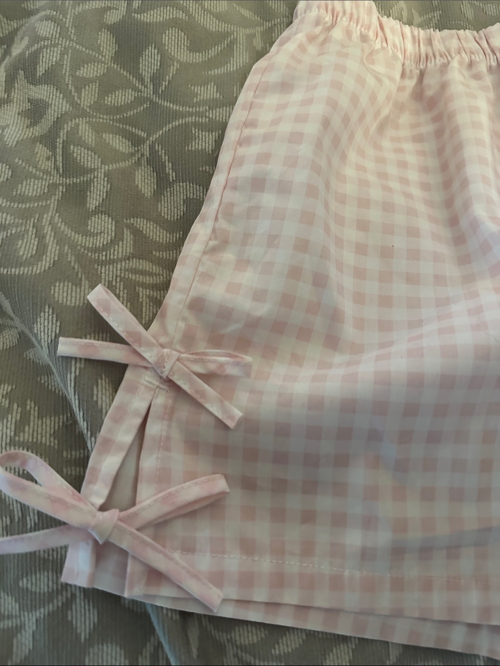 Disney Light Pink Gingham High-Waist Lounge Shorts. Toy Story-Jessie shorts. - Picture 2 of 7